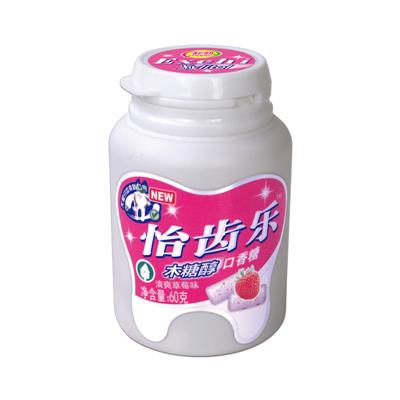 60g怡齒樂清爽草莓味口香糖